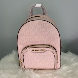 Michael  Kors LT PWDR BLSH JAYCEE XS CONV ZIP PKT BKPK